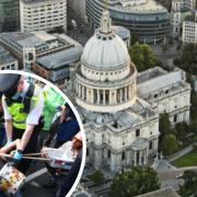 PROTEST: Climate activists stage protest at St Pauls as part of London 'Impossible' rebellion protest