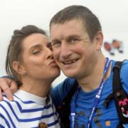 RACE: The 54th Keswick to Barrow (K to B) and 11th Coniston to Barrow (C to B) events in support of Cumbria communities. Keswick to Barrow second home and former winner James Schofield, 5hrs 15mins 21secs, is congratulated by his fiance Danielle