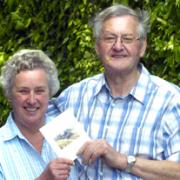 HEALTHY: Tony and  Lynne with the card from the donor’s family