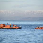 SEARCH: Morecambe Lifeboat at Silverdale on Sunday  Picture: Morecambe Lifeboat