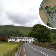GRASMERE: The Swan Hotel, with the proposed car park area shown (inset)