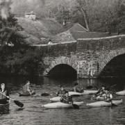 Setting off from Newby Bridge in 1991 are some of the 11 pupils and two teachers from Cartmel Priory School who canoed the length of Windermere to Waterhead. The PTA organised the event to raise money for a replacement canoe trailer and new canoes for