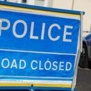 Road closed after serious crash involving motorbike and a van