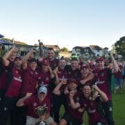 Burneside celebrate their Hackney and Leigh Trophy win