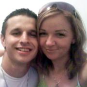 ‘NICE MEMORIES’: Piotr Jacek Karpowicz, who was killed in a car crash, with his girlfriend Izabela Hajman