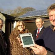 SAVING ENERGY: Front: Bill Hastings. Back, from left, Rodger Read, Eve Beresford and Ian Ashworth