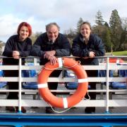 Boat masters Anca Nistor, Doug Henderson and Charlotte Thornborrow.