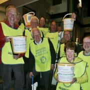 Ambleside Kirkstone Rotary Club members on bucket collection for the Nepal disaster in 2015.