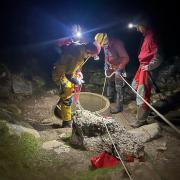 The search for the cavers lasted well into the early hours