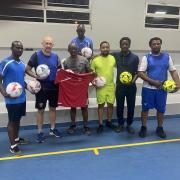Steve who recently worked on a local plant in Nigeria for NLNG, was invited down to play both 5 aside and 11 aside football.