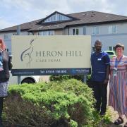Staff at Heron Hill Care Home