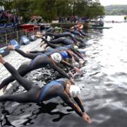 WATER DAY!: One of the elite races gets under way