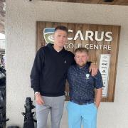 Scott McTominay at Carus Green Golf Centre