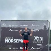 Steven Quince completed the ultimate triathlon on the planet which takes place in Norway. 