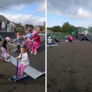 The children of Shap have been given a new skatepark to enjoy