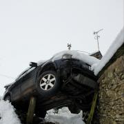 Hundreds of vehicles were stranded across south Cumbria.