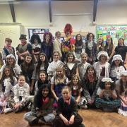 A full cast photo from Grange Youth Panto