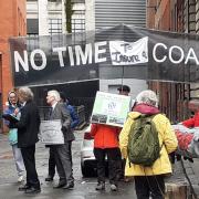 The protests included about the west Cumbria coal mine that is proposed