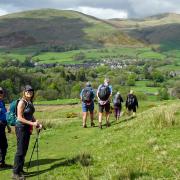 A bright day for one of the walks at a previous Kendal Walking Festival