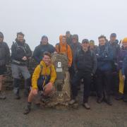 The team from Blueprint Subsea tackling the Yorkshire Three Peaks Challenge