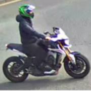 The two motorcyclists Cumbria police wish to speak to