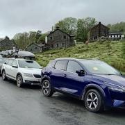 The cars that picked up tickets in Elterwater