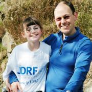 DOING IT FOR YOU: Andy Sier with his daughter Anna