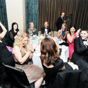 Staff from Holbeck Ghyll celebrate their win at last year's Westmorland Gazette business and tourism awards