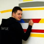 Connor Lambton in a training event for WorldSkills