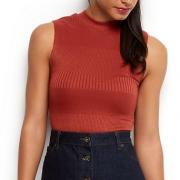 New Look's rust ribbed top