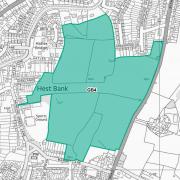 An illustrative site plan of green belt land west of the A6 at Hest Bank, which could provide a site for potentially 500 homes. The plan is taken from Lancaster City Council's consultation document about planning for the district's future.