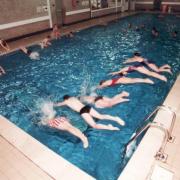Swimmers enjoying Settle Pool