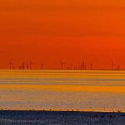 The wind farm off Barrow in the Irish Sea