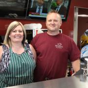 Martin and Janice Dickens at Frydays