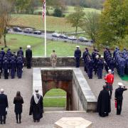 The Remembrance service at Sedbergh School