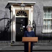 Prime Minister Theresa May makes a statement in Downing Street, London, announcing a snap general election on June 8. Photo: John Stillwell/PA Wire
