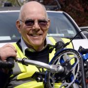 John Mackness of Burton in Kendal who will be using his hand cycle to raise money for the Regain sports charity, when he visits Indonesia later this month...JON GRANGER.