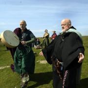 Cumbrian Druid Order celebrating May Day at Birkrigg Stone Circle near Ulverston. (Picture by Jon Granger)