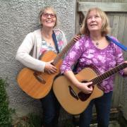 Semi-acoustic duo Further to Fly perform their own material and renditions of classy covers at Poem and a Pint's Springfest at Greenodd Village Hall, on Saturday, April 7