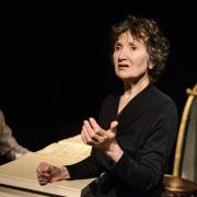 Elizabeth Mansfield as legendary French singer Edith Piaff and Patrick Bridgman in the role of the The Pianist; both give brilliant performances in Hymn to Love: Homage to Piaf, running at Keswick's Theatre by the Lake, until April 10. Picture Robert