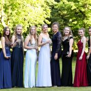Style House girls pose for a photo ahead of the Giggleswick Leavers Ball