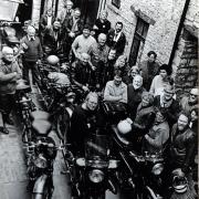 Members of the Vincent motorcycle owners’ club in Kendal in 1984