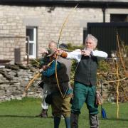 Action from the Kendal Bowmen’s Long Bow Shoot