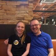 Lauren Burgess and her dad Simon who completed what may be a unique cricketing feat in a Westmorland League fixture on Saturday