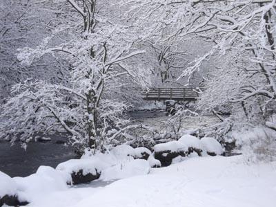 Pictures of snow landscapes from across the Lake District. Rydal by Frank Evans.