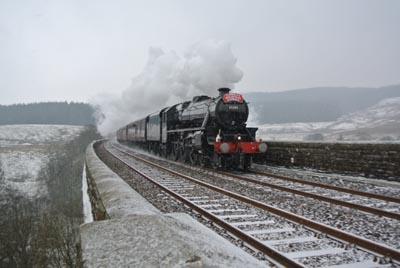 Pictures of snow landscapes from across the Lake District.
Picture taken at Dent Head Viaduct, Settle to Carlisle, with LMS Class 5MT 4-6-0 no 45305 by   Thomas Beresford.