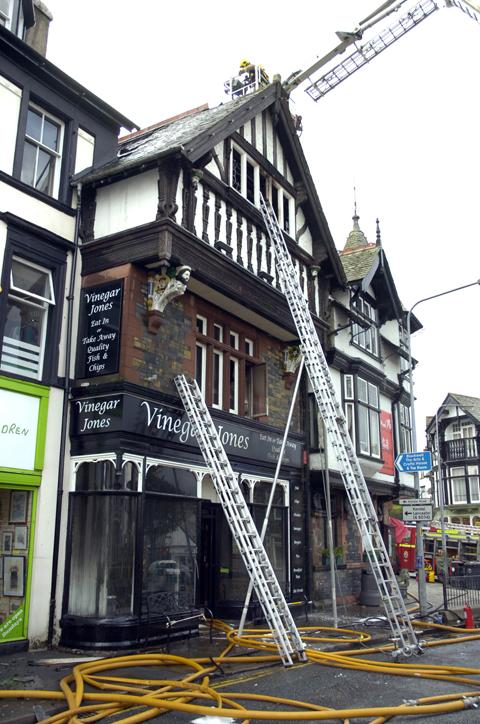 Fire destroys Bowness fish and chip shop