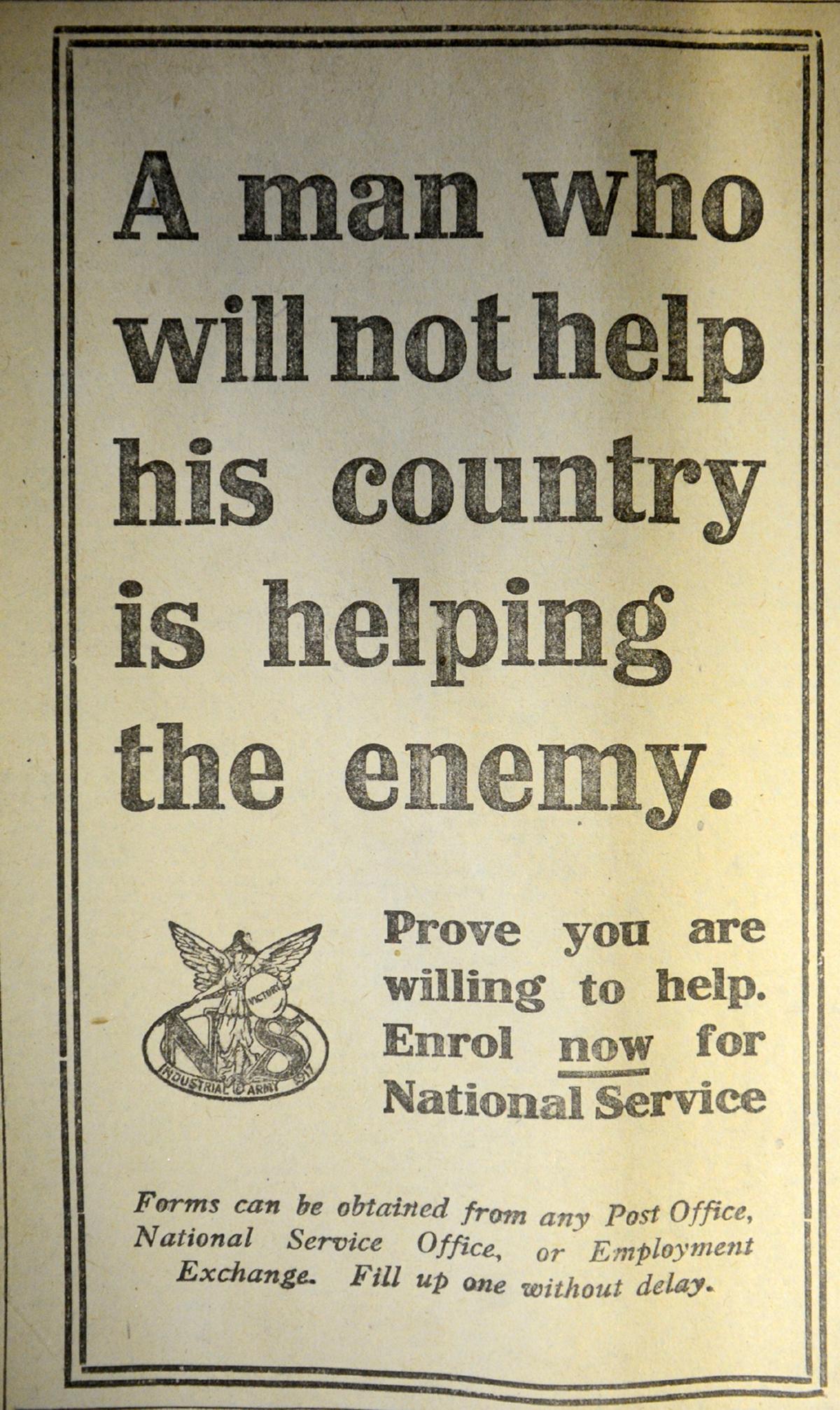 A recruitment advert in the Westmorland Gazette