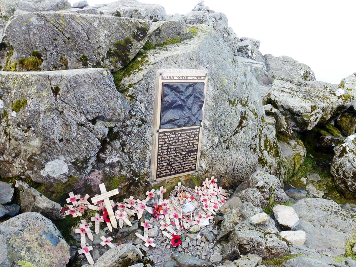 A First World War memorial on the Lake District's Great Gable