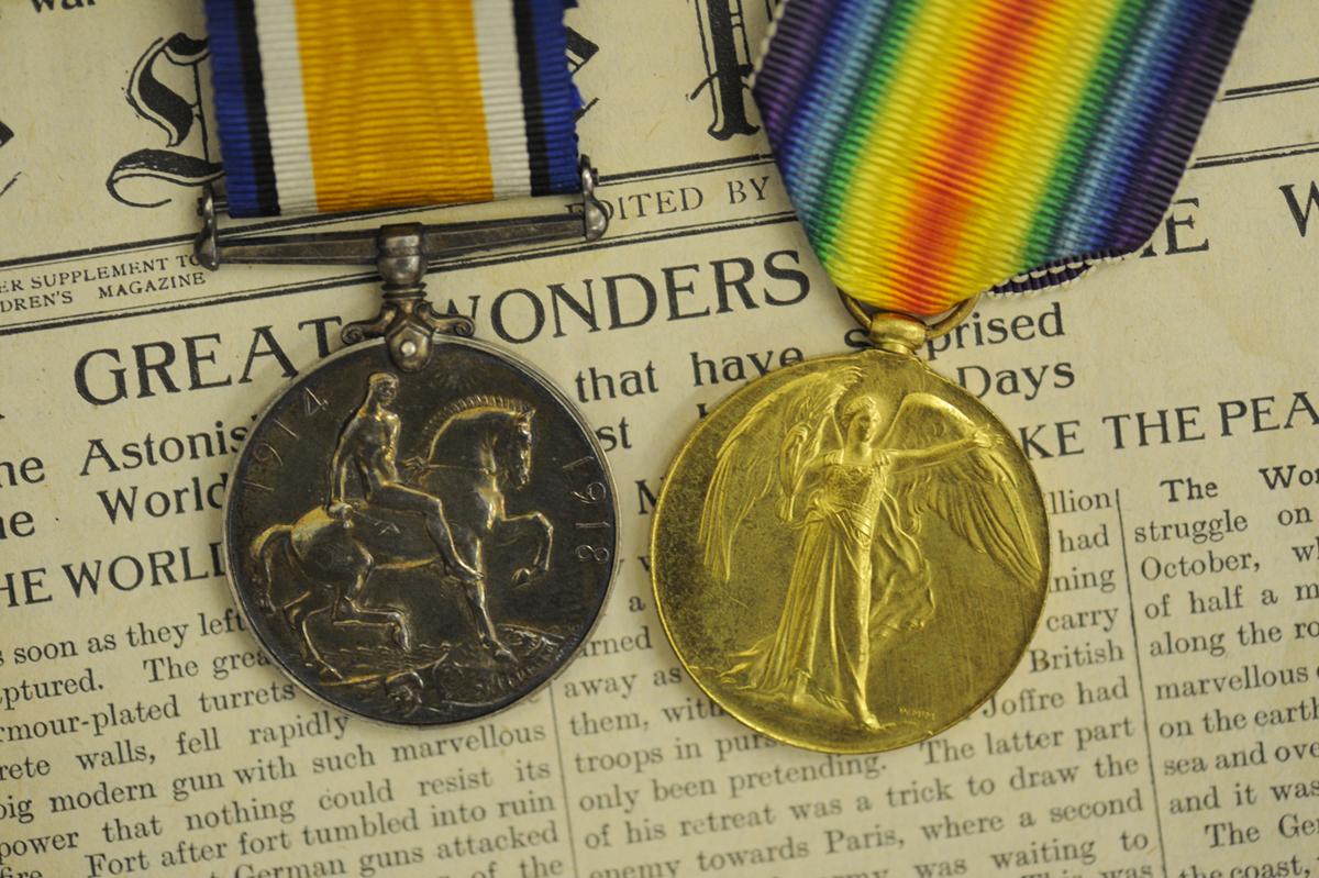 First World War medals from the Sedbergh School collection